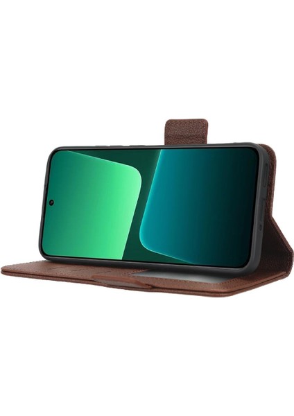 Xiaomi 13 Için Kılıf Pro Kart Yuvaları Tutucu Manyetik Pu Deri Yan Toka (Yurt Dışından)