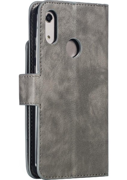 Huawei Y6 2019 Cüzdan Manyetik 9 Kart Yuvaları Pu Deri Kickstand (Yurt Dışından)