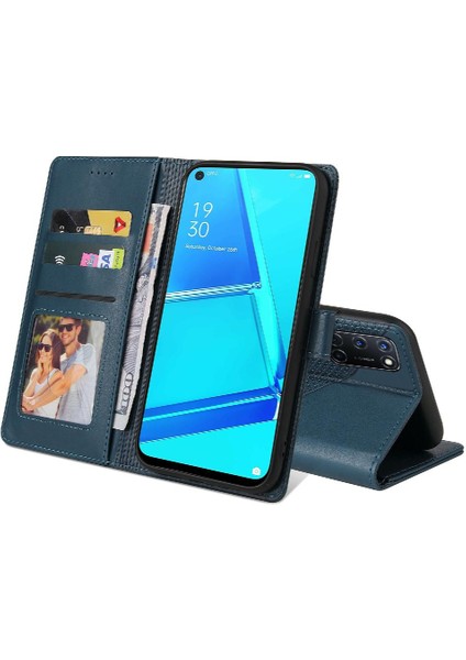 Oppo Oppo Üç Kart Yuvaları Darbeye Kickstand Premium 4 Için Flip Case (Yurt Dışından)