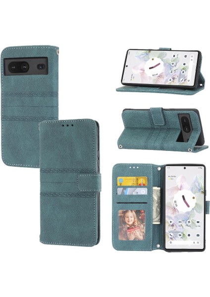 Google Piksel 8A Manyetik Kapatma Kickstand Pu Deri Kılıf Için Flip Case (Yurt Dışından)