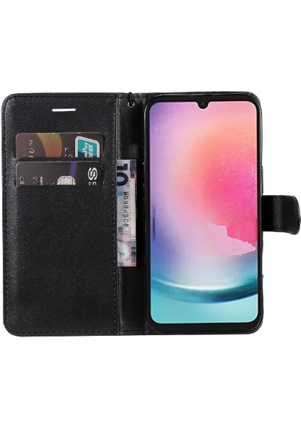 Kart Yuvası ile Samsung Galaxy A24 4g Yüksek Kalite Deri Için Flip Case (Yurt Dışından) indirimleri