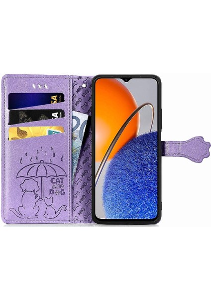 Huawei Nova Y61 Darbeye Karikatür Hayvanlar Için Kılıf Kapak Çevirin Kısa Vaka (Yurt Dışından)