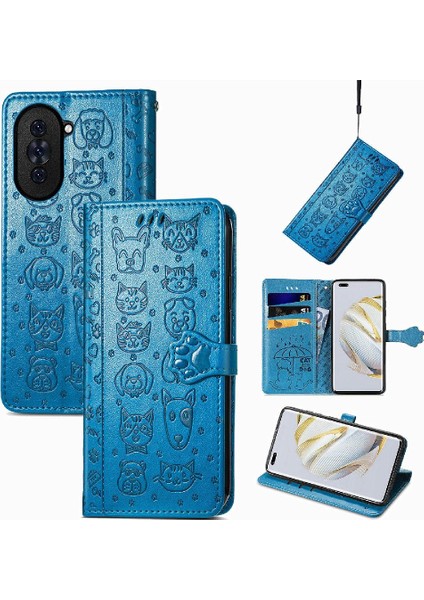 Huawei Nova 10 Pro Için Kılıf Kapak Çevirin Karikatür Hayvanlar Darbeye Kısa (Yurt Dışından)