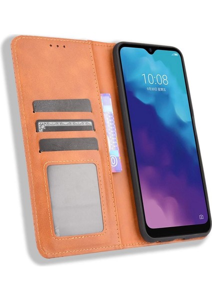 Zte Blade V30 Vita Pu Deri Manyetik Kapatma Cüzdan (Yurt Dışından)