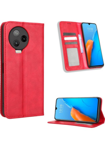 Infinix Not 12 Pro 4g Pu Deri Manyetik Kapatma Cüzdan Için Kılıf (Yurt Dışından)