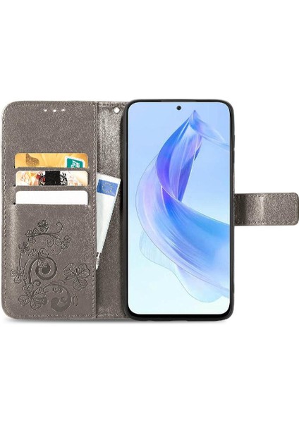 Huawei Onur Için Kılıf 90 Lite Kısa Kayış Dört Yapraklı Yonca Deri Kılıf (Yurt Dışından) indirimleri