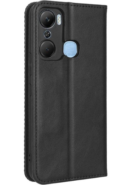 Infinix Sıcak 12 Pro Cüzdan Manyetik Kapatma Pu Deri Kılıf (Yurt Dışından)