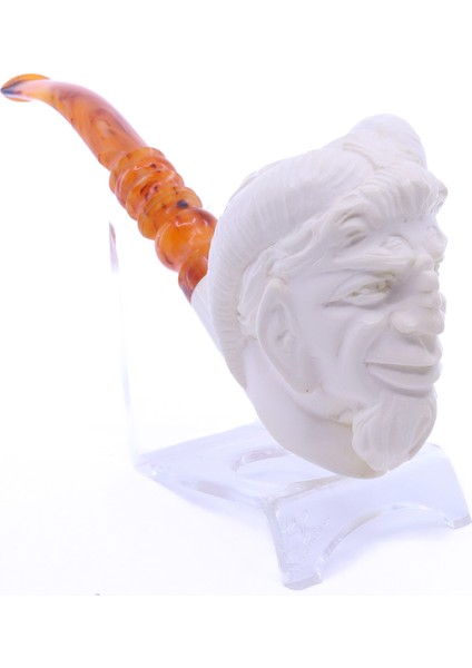 Lületaşı Pipo Doğal Lületaşı El Yapımı Özel Kutulu - Satyr Işlemeli fırsatları