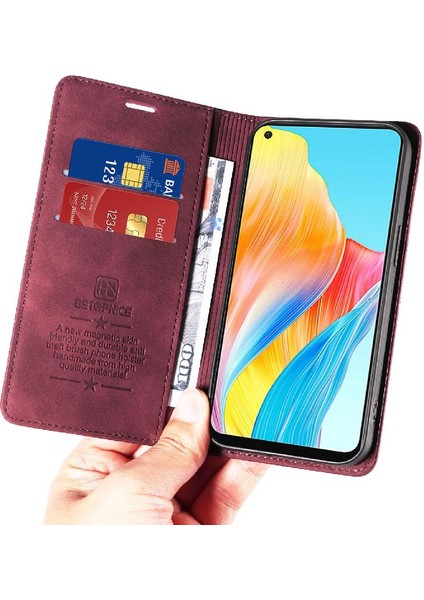 Oppo A78 4g Için Kılıf Folio Cüzdan Manyetik Koruyucu Pu Deri (Yurt Dışından) indirimleri