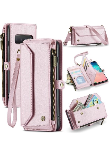 Samsung Galaxy S10 Artı Kılıf Cüzdan Cüzdan Kılıf Için Crossbody Durumda (Yurt Dışından)