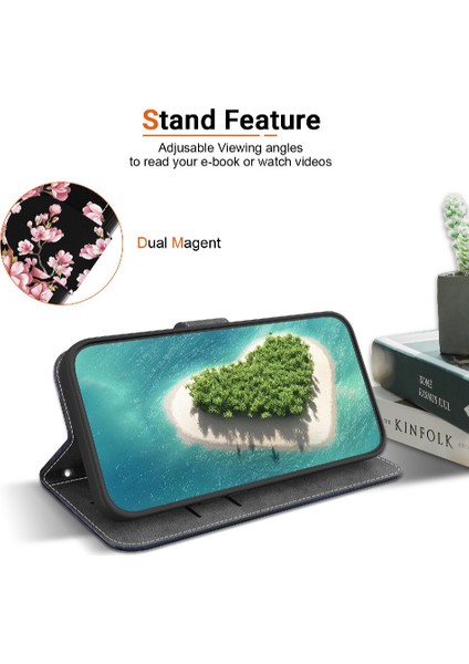 Tecno Spark 20 Pro Artı 4g Pu Deri Kart Yuvaları Manyetik Kapatma Için Kılıf (Yurt Dışından)