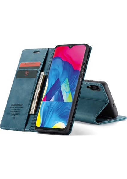 Samsung Galaxy M10 Flip Folio Kitap Manyetik Kapatma Kılıf Pu Için Flip Case (Yurt Dışından)