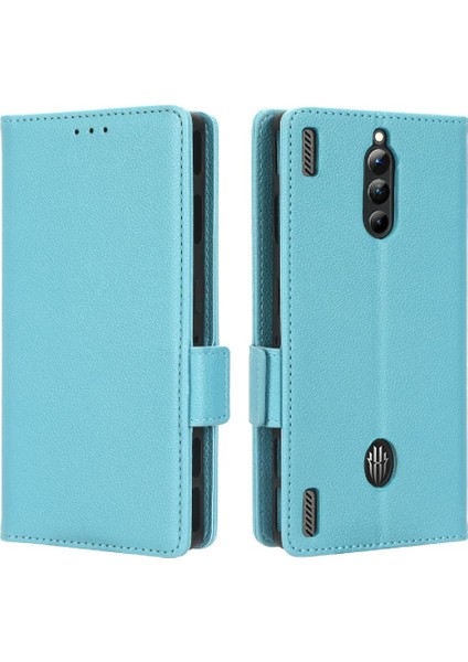 Zte Nubia Kırmızı Sihirli 8 Pro Için Kılıf Yan Toka Cüzdan Manyetik Pu Deri (Yurt Dışından)