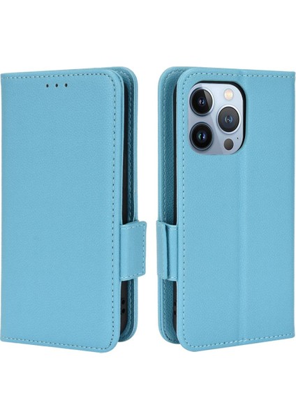 Iphone 15 Için Kılıf Pro Cüzdan Kart Yuvaları Tutucu Yan Toka Manyetik Pu (Yurt Dışından)