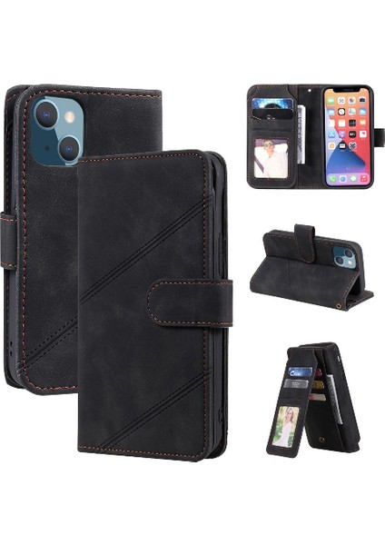 IPhone 14 Için Kılıf Artı Cüzdan Flip Folio Bileklik Pu Deri Manyetik (Yurt Dışından)