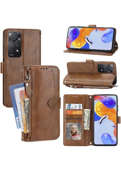 Xiaomi Redmi Not 11E Pro Pu Deri Manyetik Kapatma Askısı Için Flip Case (Yurt Dışından)
