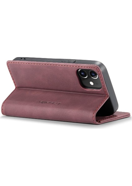 Iphone 13 Mini Kılıf Için Flip Case Kart Yuvası Kickstand Vintage Pu Deri (Yurt Dışından)