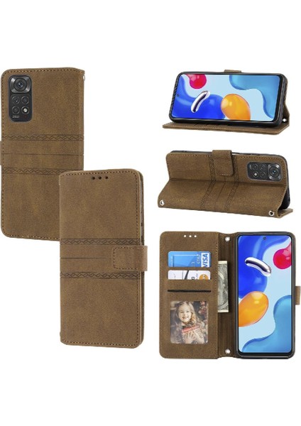 Xiaomi Poco X4 Gt Kickstand Pu Deri Manyetik Kapatma Için Flip Case (Yurt Dışından)