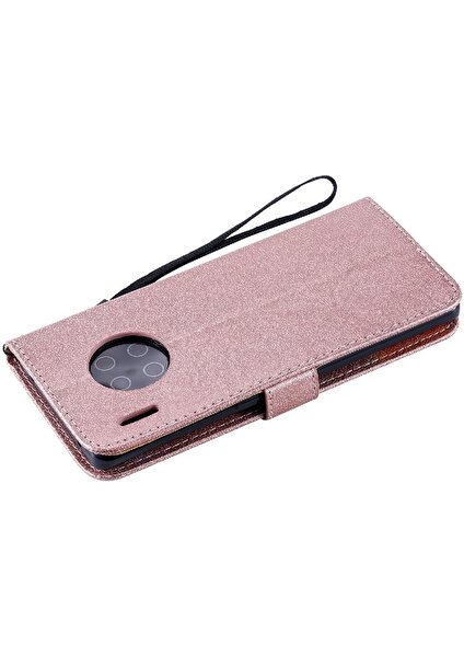 Mellow Mall Huawei Mate 30 Pro Için Flip Case Klasik Düz Renk Yüksek Kaliteli Deri (Yurt Dışından)