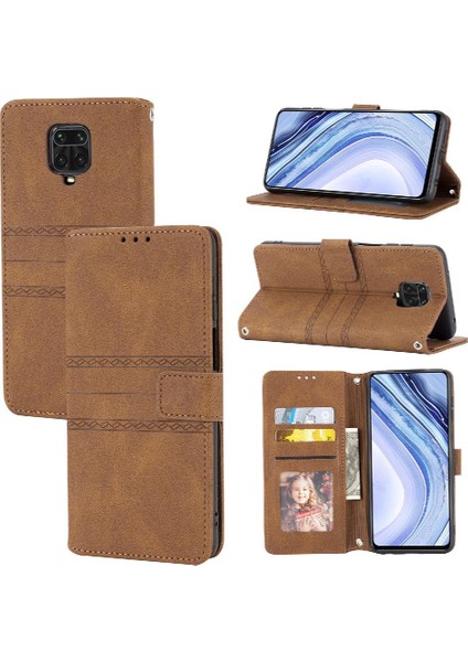 Xiaomi Redmi Not 9 Için Flip Case Pro Max Kickstand Cüzdan Kılıf Manyetik (Yurt Dışından)