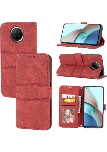 Xiaomi Redmi Not 9t Kickstand Darbeye Koruyucu Pu Için Flip Case (Yurt Dışından)
