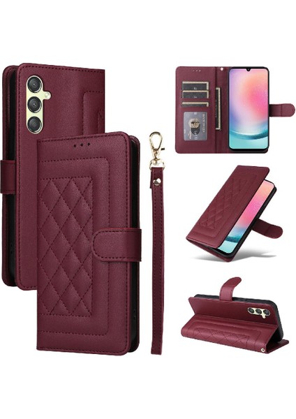 Samsung Galaxy A24 4g Için Flip Case Cüzdan Basit Iş Kapak Çevirin (Yurt Dışından)