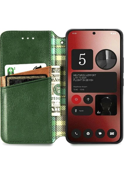 Nothing Telefon 2A Moda Tasarım Kapak Çevirin Cüzdan Fonksiyon Vaka (Yurt Dışından) indirimleri
