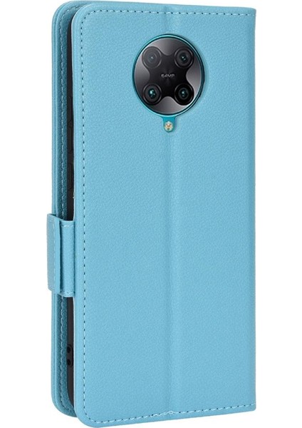 Xiaomi Poco F2 Pro Yan Toka Kart Yuvaları Tutucu Pu Deri Kılıf (Yurt Dışından)