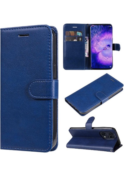 Oppo Bulmak Için Flip Case X5 Pro Yüksek Kaliteli Deri Klasik Düz Renk (Yurt Dışından)