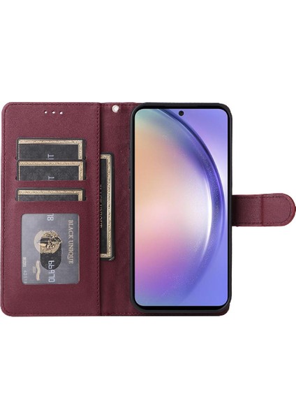 Samsung Galaxy A54 5g Için Flip Case Deri Kılıf Cüzdan Basit Iş (Yurt Dışından) modelleri