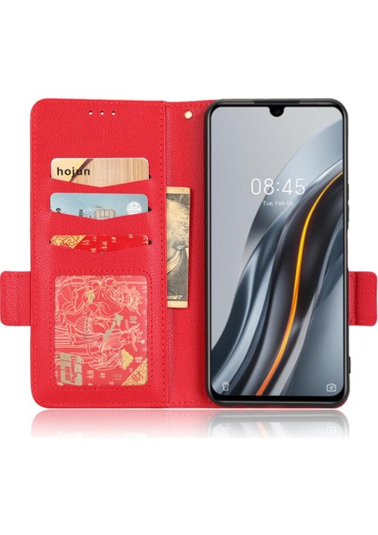 Infinix Not 12 G96 Kart Yuvaları Için Kılıf Tutucu Cüzdan Manyetik Pu Deri (Yurt Dışından)