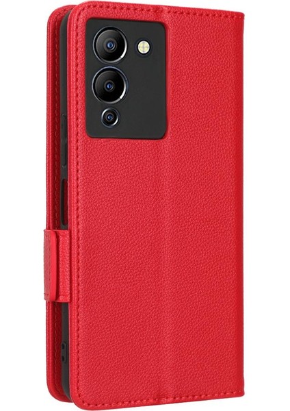 Infinix Not 12 G96 Kart Yuvaları Için Kılıf Tutucu Cüzdan Manyetik Pu Deri (Yurt Dışından)