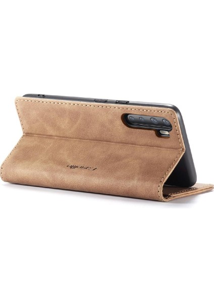 Mellow Mall Oneplus Nord Vintage Pu Deri Cüzdan Manyetik Kapatma Flip Case (Yurt Dışından)