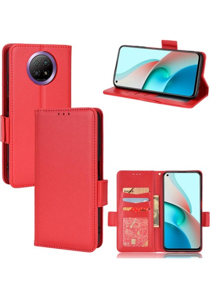 Xiaomi Redmi Için Not 9t 5g Cüzdan Kart Yuvaları Tutucu Pu Deri Yan (Yurt Dışından)
