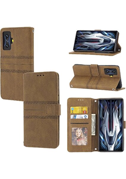 Mellow Mall Xiaomi Poco F4 Gt Darbeye Koruyucu Cüzdan Kılıf Pu Için Flip Case (Yurt Dışından)