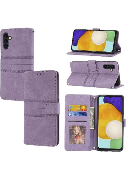 Samsung Galaxy A24 4g Için Flip Case Darbeye Koruyucu Cüzdan Kılıf Pu (Yurt Dışından)
