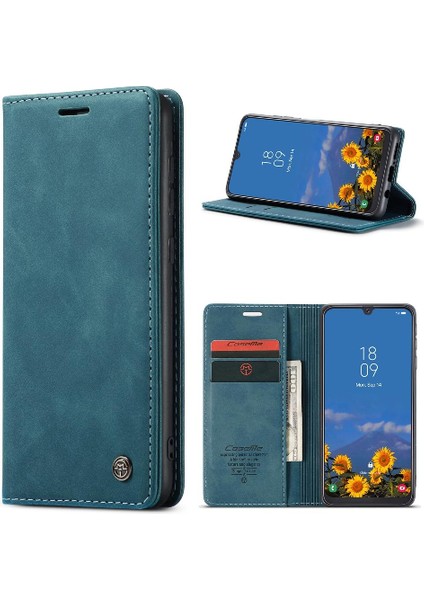 Samsung Galaxy A40 Vintage Pu Deri Cüzdan Manyetik Kılıf Için Flip Case (Yurt Dışından)