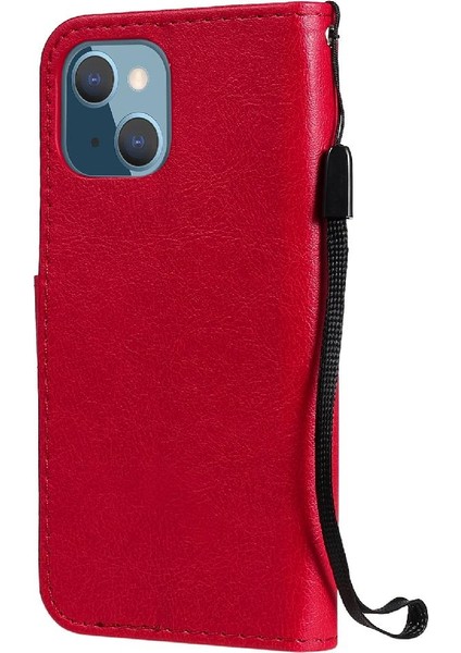 Kart Yuvası ile iphone 13 Mini Için Flip Case Iş Cüzdan Telefon Kılıfı (Yurt Dışından)