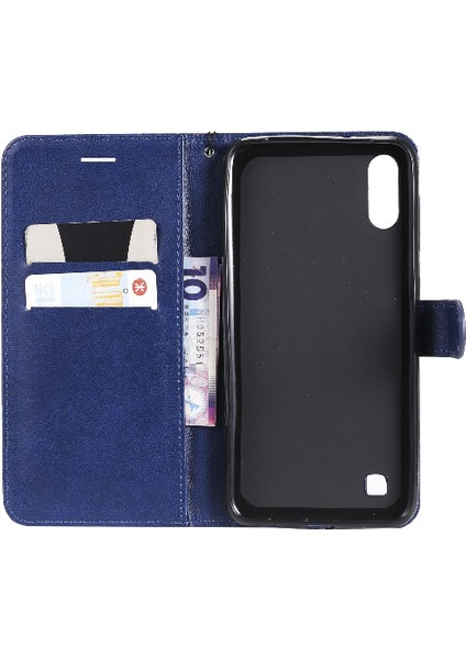 Kart Yuvası ile Samsung Galaxy M10 Için Flip Case Iş Cüzdan Telefon Kılıfı (Yurt Dışından)