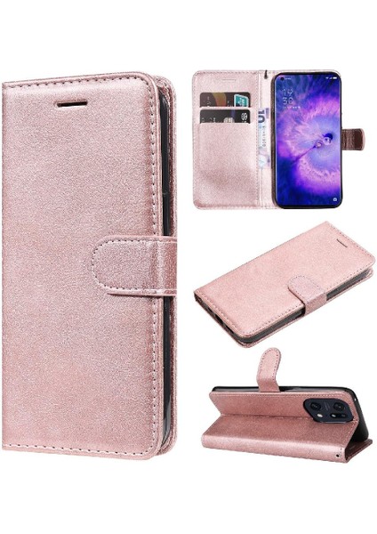 Oppo Bulmak Için Flip Case X5 Pro Yüksek Kaliteli Deri Klasik Düz Renk (Yurt Dışından)