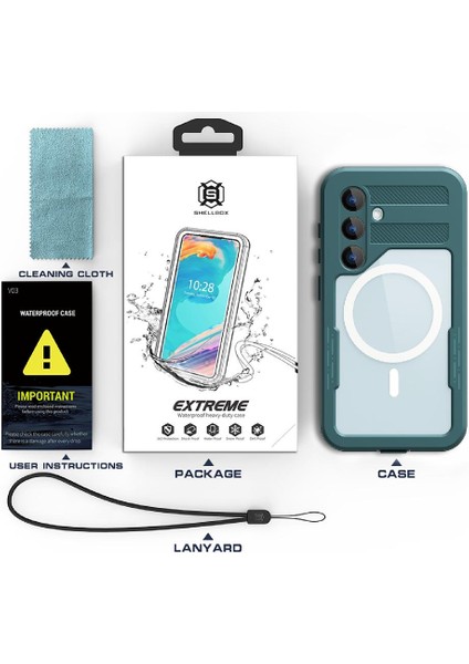 Samsung Galaxy S24 IP68 Su Geçirmez Tam 12FT Askeri Darbeye Dayanıklı (Yurt Dışından)