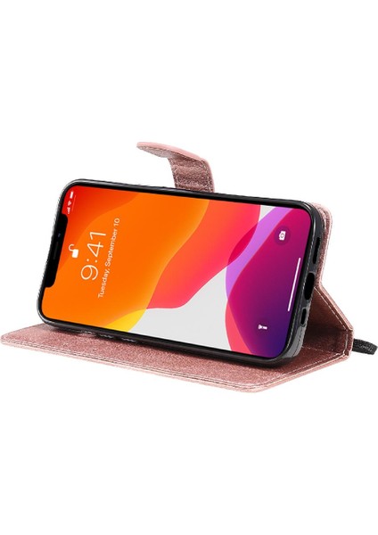 Iphone 13 Pro Için Flip Case Yüksek Kalite Deri Klasik Düz Renk Telefon (Yurt Dışından)