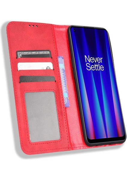 Oneplus Nord Ce 2 5g Manyetik Kapatma Cüzdan Pu Deri Kılıf (Yurt Dışından)