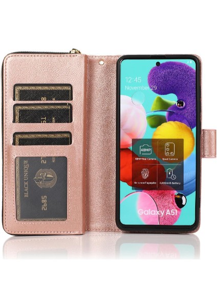 Samsung Galaxy A51 5g Flip Kapak Fermuar Cep Cüzdan Kılıf 9 (Yurt Dışından) fiyatları