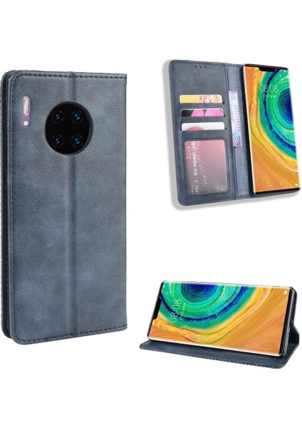 Huawei Mate 30 Pro Için Kılıf Manyetik Kapatma Cüzdan Pu Deri (Yurt Dışından)