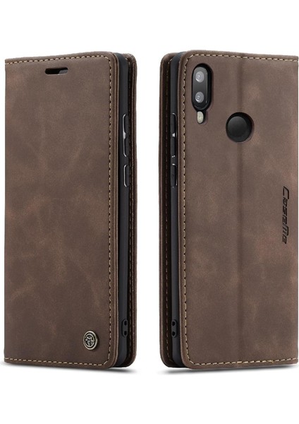 Samsung Galaxy M20 Flip Folio Kitap Manyetik Kapatma Vintage Için Flip Case (Yurt Dışından)