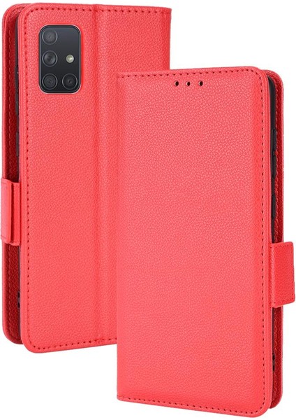 Samsung Galaxy A71 4g Pu Deri Cüzdan Kart Yuvaları Tutucu Yan (Yurt Dışından)