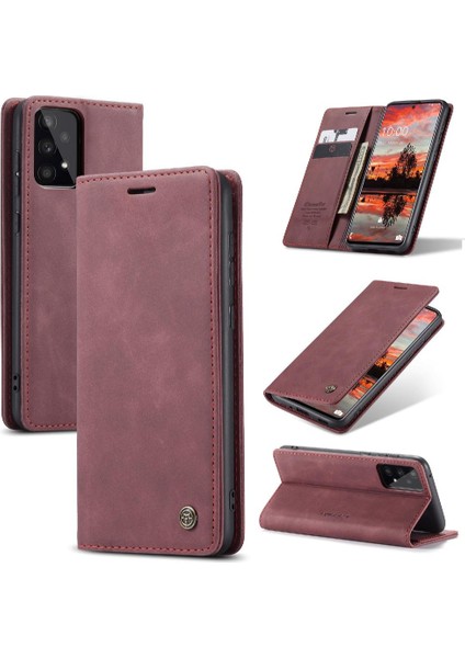 Samsung Galaxy A33 5g Manyetik Kapatma Darbeye Vaka Kartı Için Flip Case (Yurt Dışından)