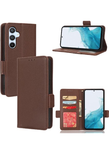 Samsung Galaxy A54 5g Yan Toka Manyetik Kart Yuvaları Tutucu Pu (Yurt Dışından)