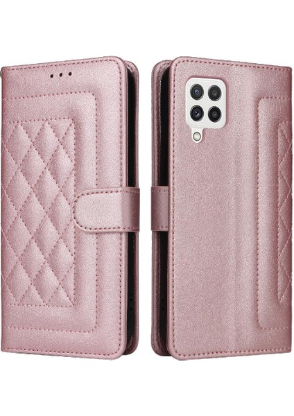 Samsung Galaxy A22 4g Için Flip Case Basit Iş Kapak Deri (Yurt Dışından)